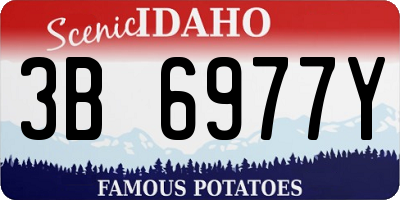 ID license plate 3B6977Y