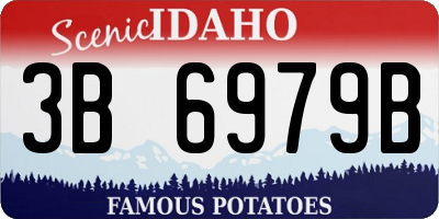 ID license plate 3B6979B