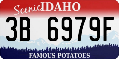 ID license plate 3B6979F