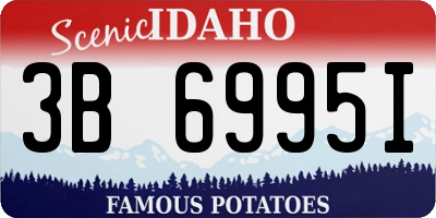 ID license plate 3B6995I