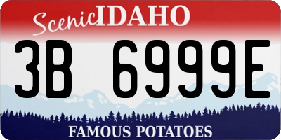 ID license plate 3B6999E