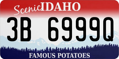 ID license plate 3B6999Q