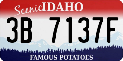 ID license plate 3B7137F