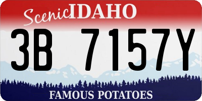 ID license plate 3B7157Y