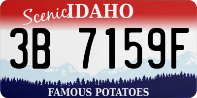 ID license plate 3B7159F