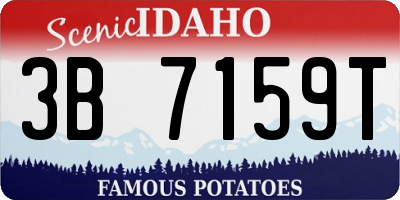 ID license plate 3B7159T