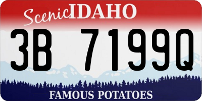 ID license plate 3B7199Q