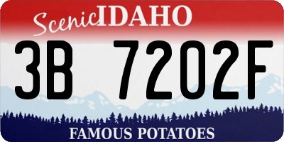 ID license plate 3B7202F