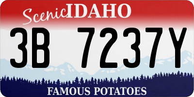 ID license plate 3B7237Y
