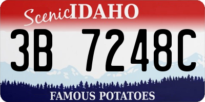 ID license plate 3B7248C