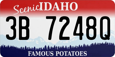 ID license plate 3B7248Q