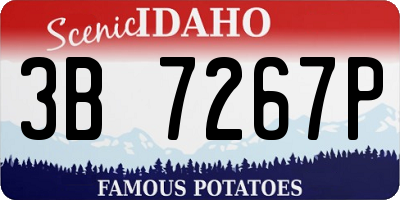 ID license plate 3B7267P
