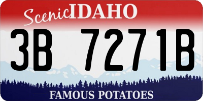 ID license plate 3B7271B