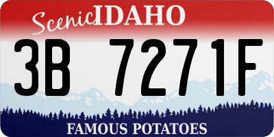 ID license plate 3B7271F