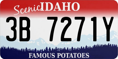 ID license plate 3B7271Y