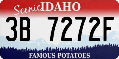 ID license plate 3B7272F