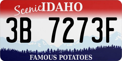 ID license plate 3B7273F