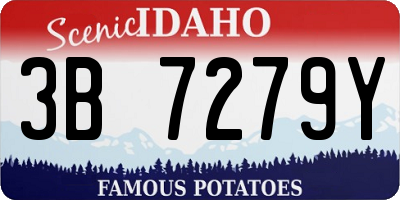 ID license plate 3B7279Y