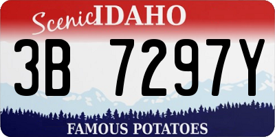 ID license plate 3B7297Y