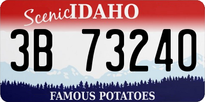 ID license plate 3B7324O