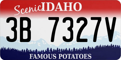 ID license plate 3B7327V