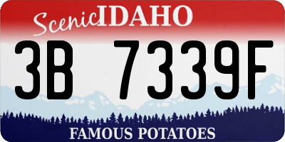 ID license plate 3B7339F