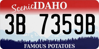 ID license plate 3B7359B