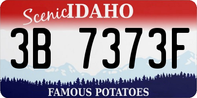 ID license plate 3B7373F