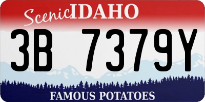 ID license plate 3B7379Y