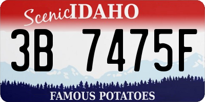 ID license plate 3B7475F