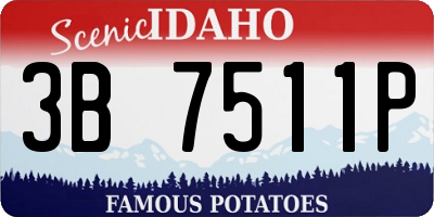 ID license plate 3B7511P