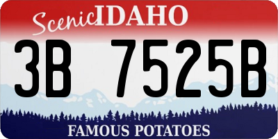 ID license plate 3B7525B