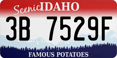 ID license plate 3B7529F