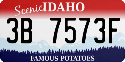 ID license plate 3B7573F