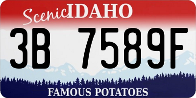ID license plate 3B7589F