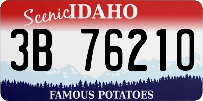 ID license plate 3B7621O
