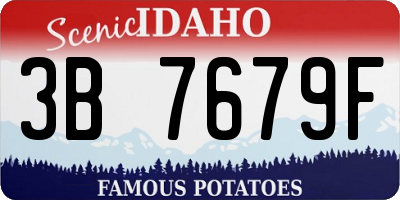 ID license plate 3B7679F