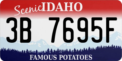 ID license plate 3B7695F