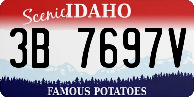 ID license plate 3B7697V