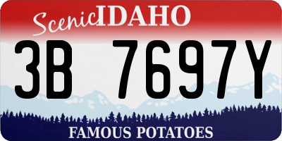 ID license plate 3B7697Y