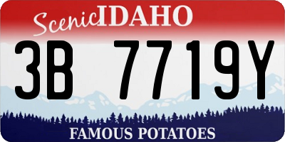 ID license plate 3B7719Y