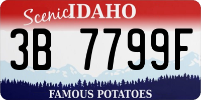 ID license plate 3B7799F