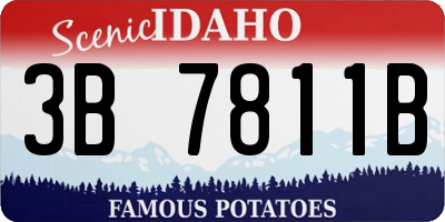 ID license plate 3B7811B
