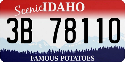 ID license plate 3B7811O