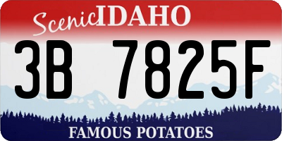 ID license plate 3B7825F