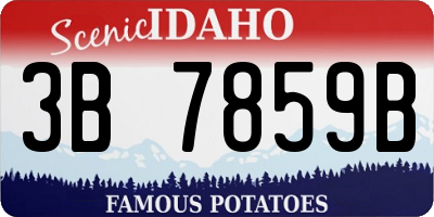 ID license plate 3B7859B