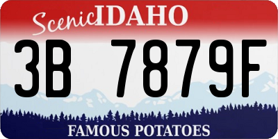 ID license plate 3B7879F