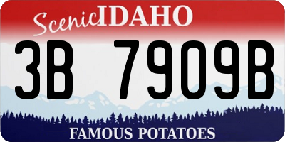 ID license plate 3B7909B