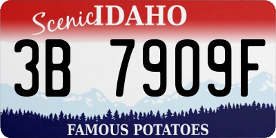 ID license plate 3B7909F