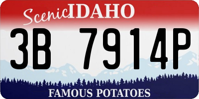 ID license plate 3B7914P